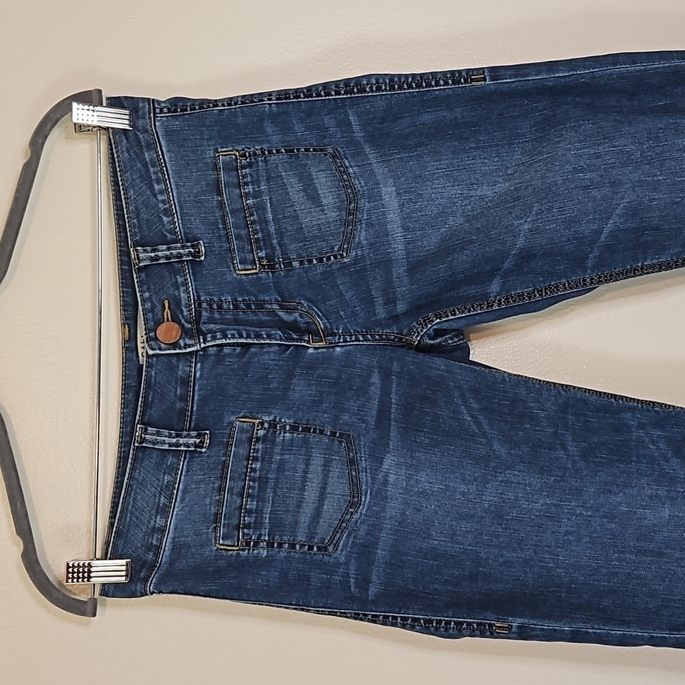 EUC Cabi Jeans distressed square pocket Women’s Size 4